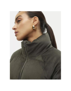 Doudoune velours debbie sofia kaki femme - Vero Moda