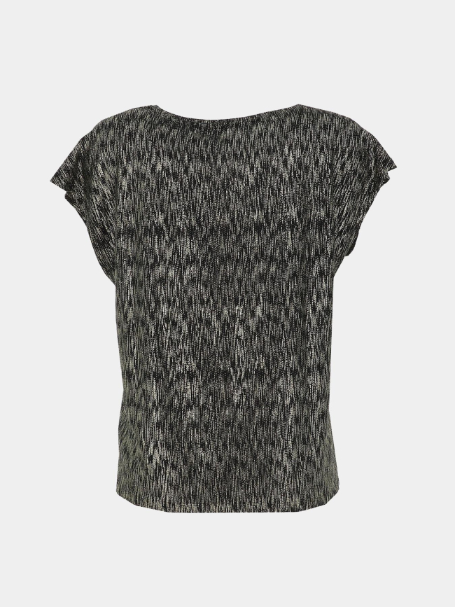 T-shirt pailleté davina noir doré femme - Only