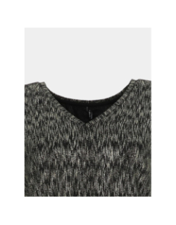 T-shirt pailleté davina noir doré femme - Only