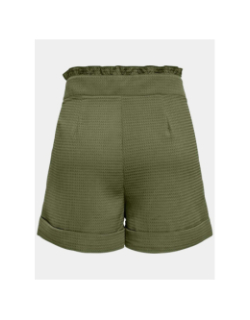 Short onlrosemary hw frill waffle vert femme - Only