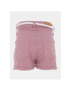 Short taille haute tiko rose fille - Le Temps des Cerises