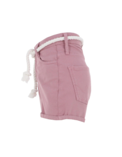 Short taille haute tiko rose fille - Le Temps des Cerises