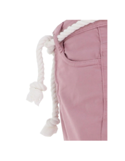 Short taille haute tiko rose fille - Le Temps des Cerises