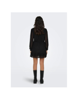 Robe effet portefeuille tiva noir femme - Only