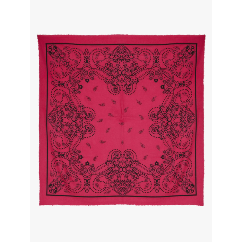 Écharpe à motif floral nira square rose femme - Pieces