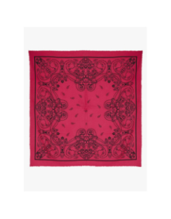 Écharpe à motif floral nira square rose femme - Pieces