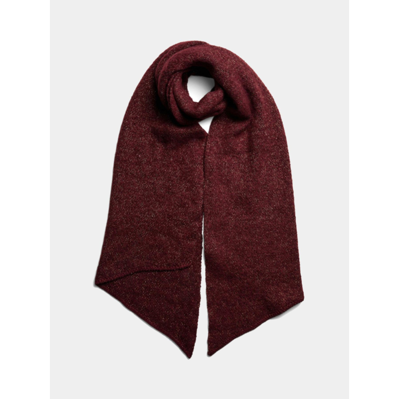 Echarpe pailletée pyron bordeaux femme - Pieces