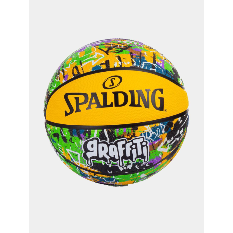 Ballon de basketball graffiti t7 multicolore - Spalding