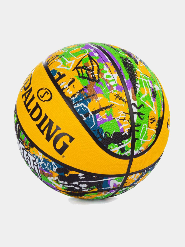 Ballon de basketball graffiti t7 multicolore - Spalding