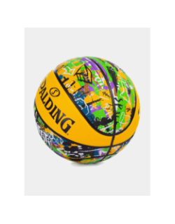 Ballon de basketball graffiti t7 multicolore - Spalding