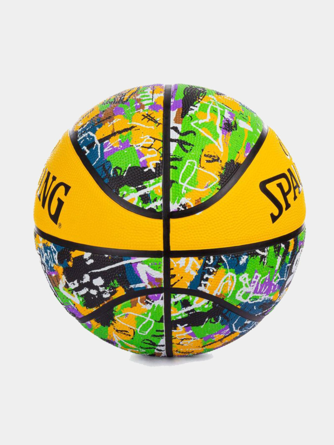 Ballon de basketball graffiti t7 multicolore - Spalding
