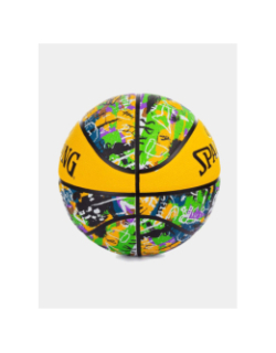 Ballon de basketball graffiti t7 multicolore - Spalding