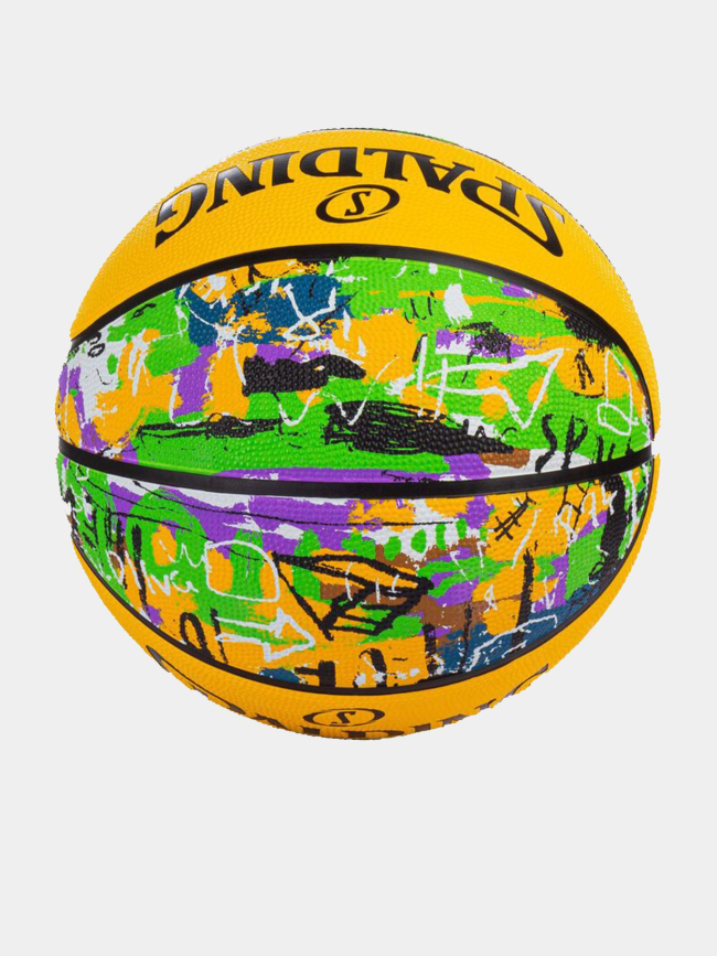 Ballon de basketball graffiti t7 multicolore - Spalding