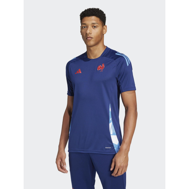 T-shirt d'entrainement ffr 24/25 bleu marine homme - Adidas