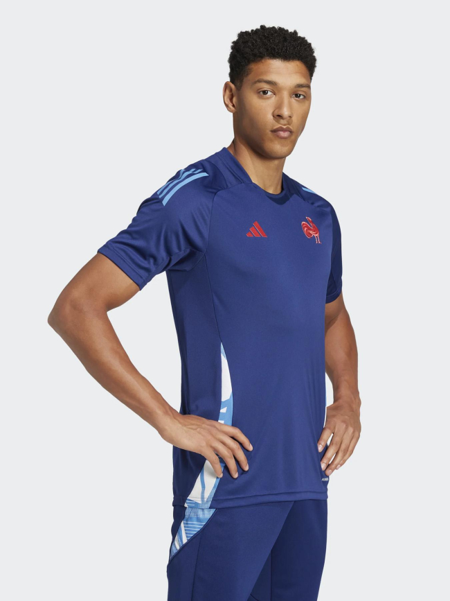 T-shirt d'entrainement ffr 24/25 bleu marine homme - Adidas