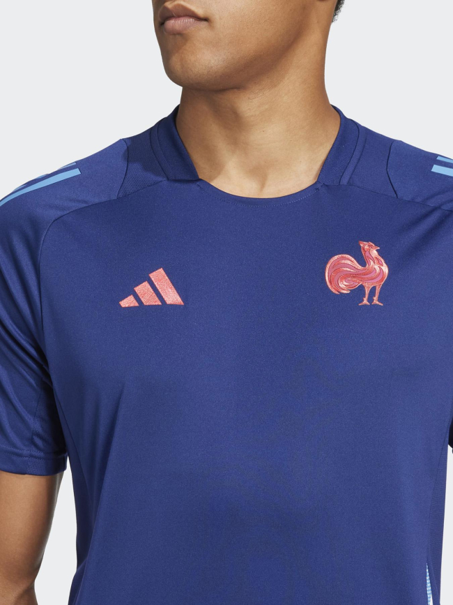 T-shirt d'entrainement ffr 24/25 bleu marine homme - Adidas