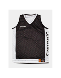 Maillot de basketball réversible noir et blanc enfant - Spalding