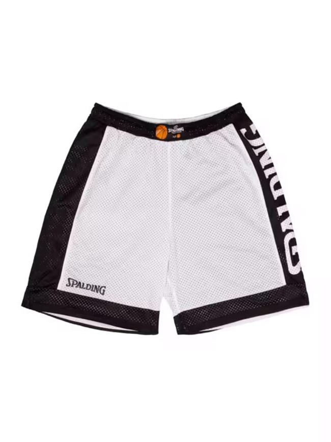 Short de basketball réversible noir et blanc enfant - Spalding