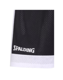 Short de basketball réversible noir et blanc enfant - Spalding