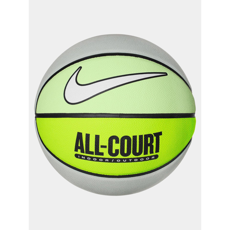 Ballon de basketball everyday all court gris et fluo - Nike