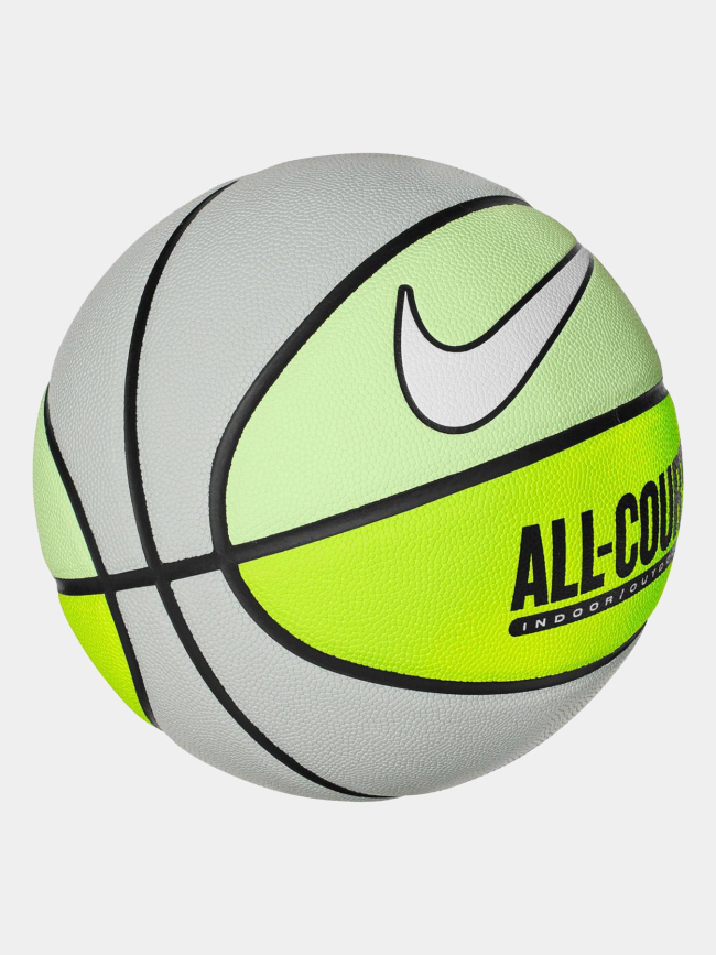 Ballon de basketball everyday all court gris et fluo - Nike