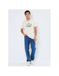 T-shirt à manches courtes open road beige homme - Puma