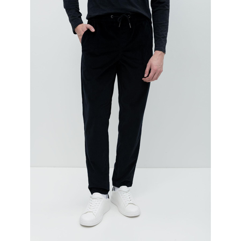 Pantalon en velours côtelé noir homme - Blend