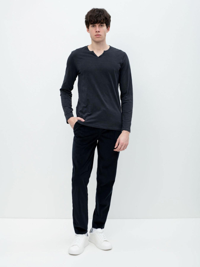 Pantalon en velours côtelé noir homme - Blend