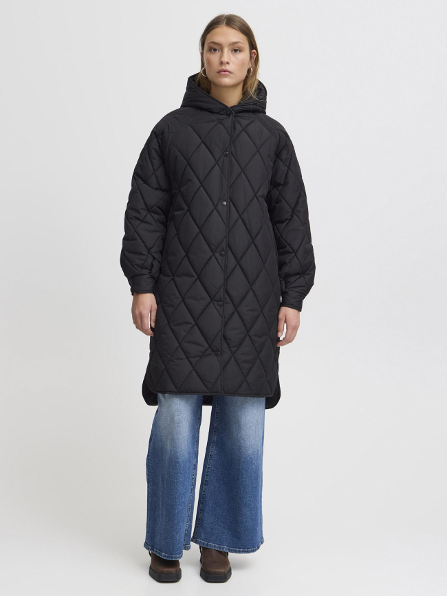 Doudoune longue hansa noir femme - Ichi