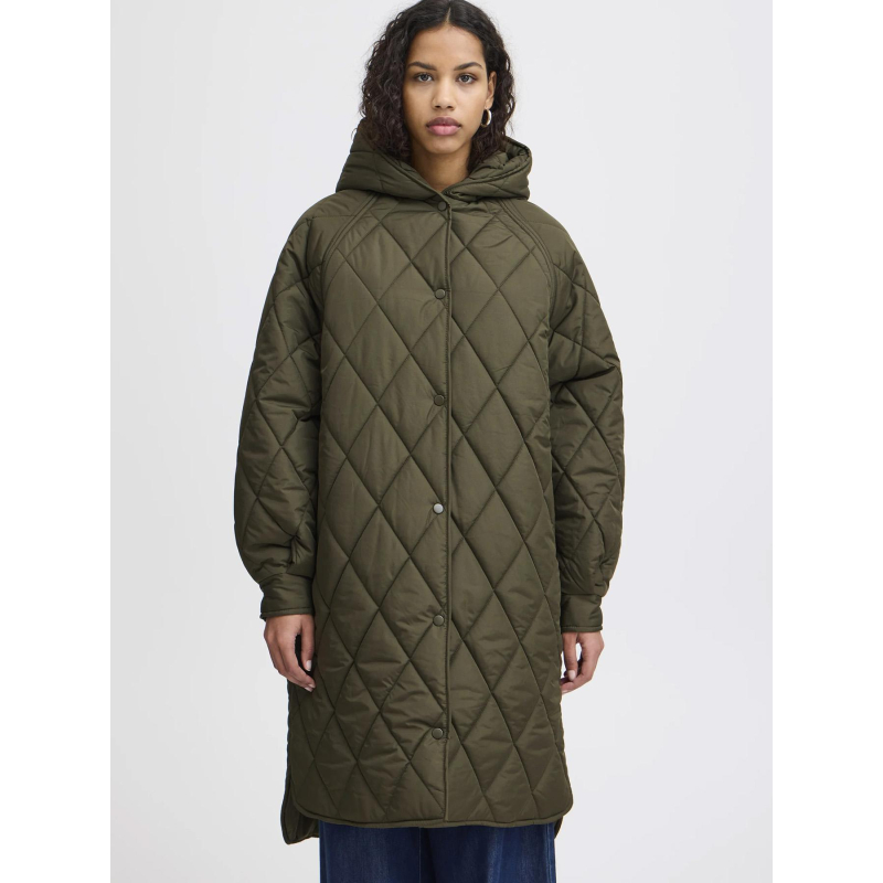Doudoune longue hansa kaki femme - Ichi