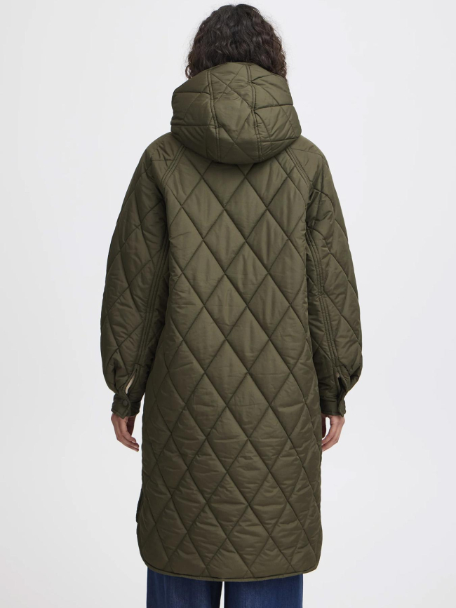 Doudoune longue hansa kaki femme - Ichi