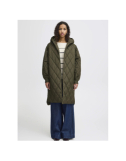 Doudoune longue hansa kaki femme - Ichi