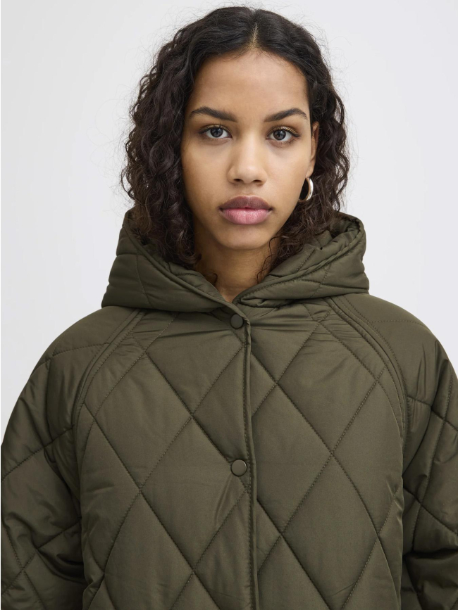 Doudoune longue hansa kaki femme - Ichi