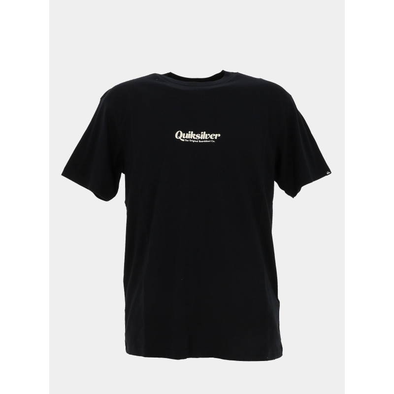 T-shirt à manches courtes simple lettring noir homme - Quiksilver