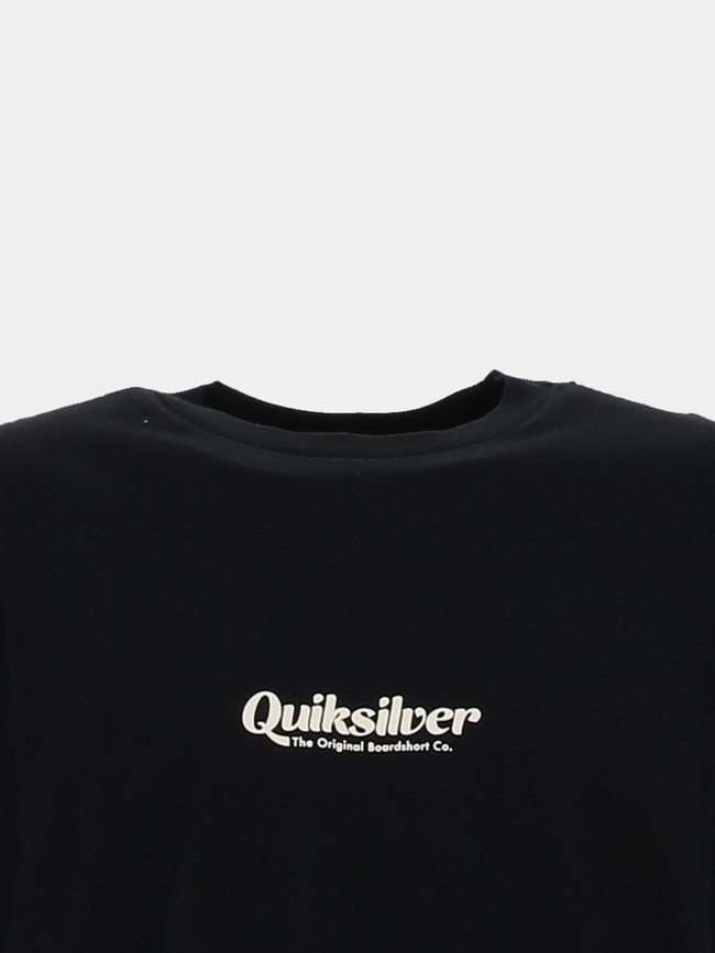 T-shirt à manches courtes simple lettring noir homme - Quiksilver