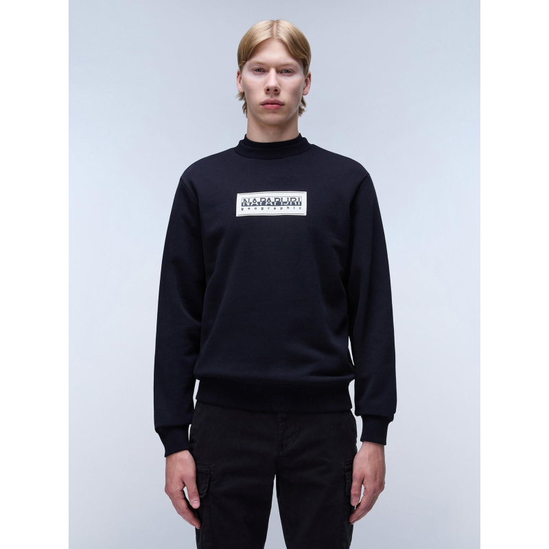 Sweat à col rond b-box noir homme - Napapijri