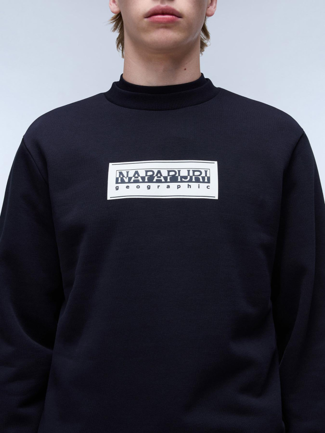 Sweat à col rond b-box noir homme - Napapijri
