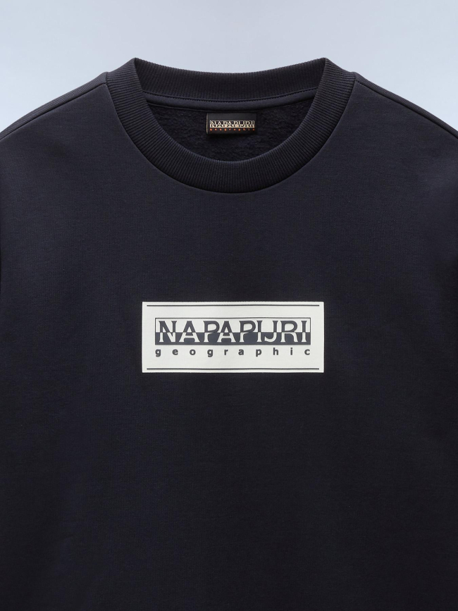 Sweat à col rond b-box noir homme - Napapijri