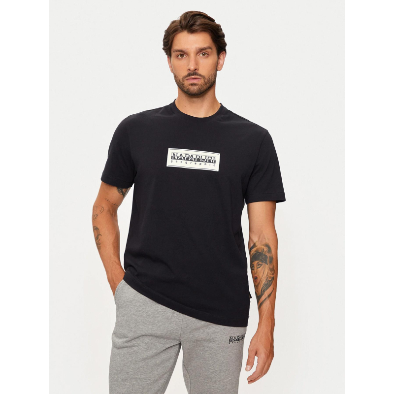 T-shirt à manches courtes b-box logo noir homme - Napapijri