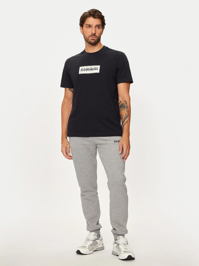 T-shirt à manches courtes b-box logo noir homme - Napapijri
