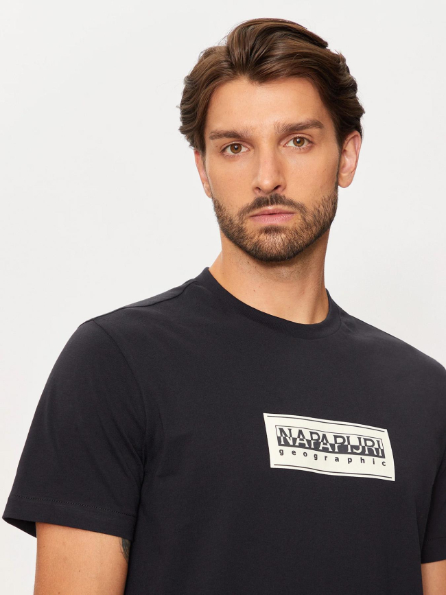 T-shirt à manches courtes b-box logo noir homme - Napapijri