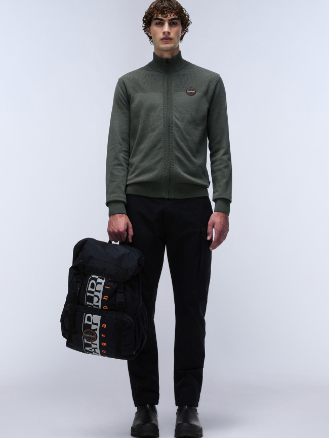 Pull zippé derri kaki homme - Napapijri
