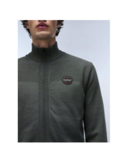 Pull zippé derri kaki homme - Napapijri