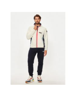 Veste polaire t-dolent beige et bleu homme - Napapijri