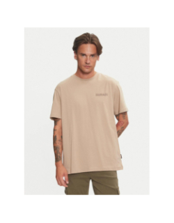 T-shirt à manches courtes abula marron clair homme - Napapijri
