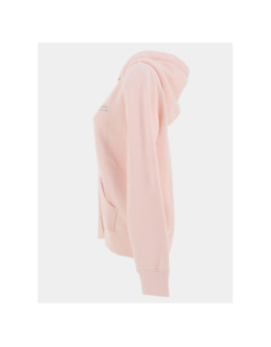 Sweat à capuche zippée essential logo rose femme - Superdry