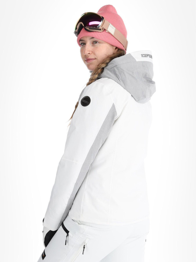 Veste de ski molletonnée faenza gris femme - Icepeak