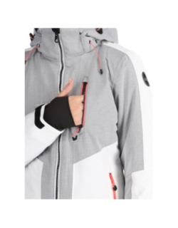 Veste de ski molletonnée faenza gris femme - Icepeak