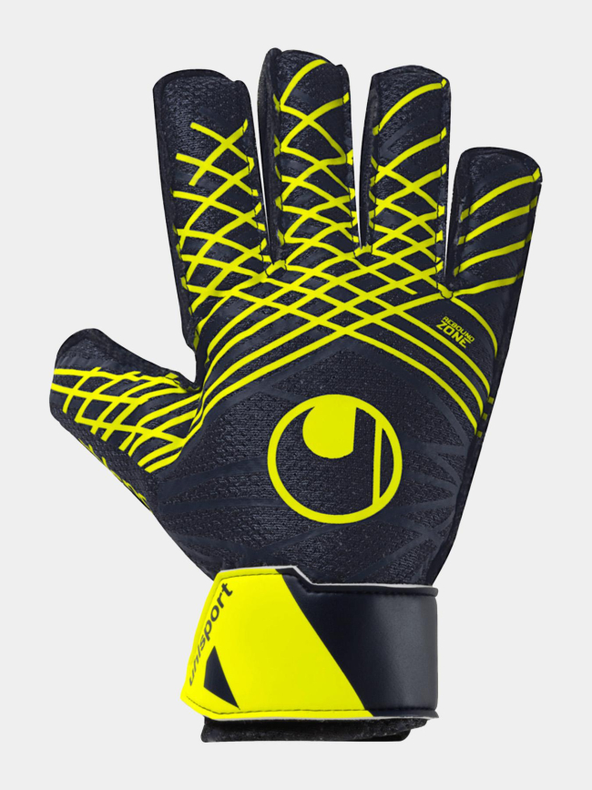 Gants gardien de but prediction starter soft bleu jaune - Uhlsport