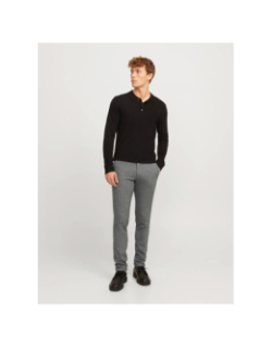 Pantalon chino slim fit jpstmarco jjhenry gris homme - Jack & Jones
